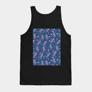 Lavender Fields Pattern, Dark Tank Top